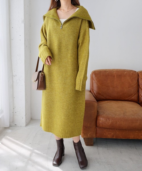 【極美品】Maison Margiela ハーフジップコットンワンピース19ss 極美品】Maison Margiela ハーフジップコットンワンピース19ss Maison