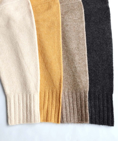 andme（アンドミー）の「セーラーカラー長袖ハーフジップニットワンピース（ワンピース・レディース・チャコールグレー/オフホワイト/イエロー/ライトピンク/グレイッシュベージュ/ライトグレー/ライム/ブラック/ブルー・M）」の19枚目の写真