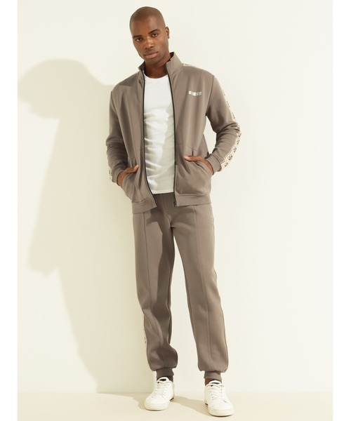 Guess（ゲス）の「Eco Mickey Zip-Up Jacket（ジャージ・メンズ・ブラック/ブラウン・SMALL/MEDIUM/LARGE/X-LARGE）」の5枚目の写真