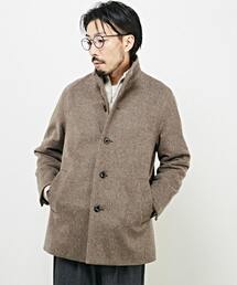 MEN'S MELROSE | ラムブレンドビーバー＆ウーレットスタンドハーフコート(その他アウター)