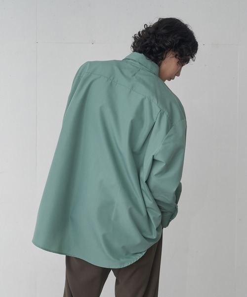 FEKETE（フェケテ）の「OVERSIZED SNAPS SHIRT / オーバーフィットスナップシャツ（シャツ/ブラウス・メンズ・ミント/ピンク/ブラック・MEDIUM/LARGE）」の2枚目の写真