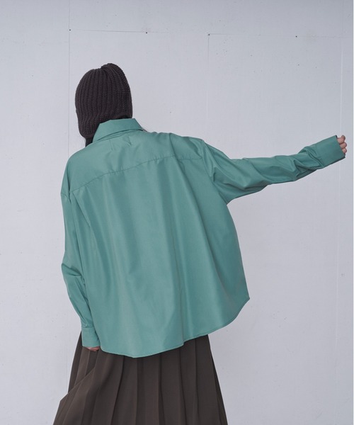 FEKETE（フェケテ）の「OVERSIZED SNAPS SHIRT / オーバーフィットスナップシャツ（シャツ/ブラウス・メンズ・ミント/ピンク/ブラック・MEDIUM/LARGE）」の10枚目の写真