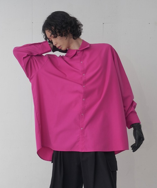 FEKETE（フェケテ）の「OVERSIZED SNAPS SHIRT / オーバーフィットスナップシャツ（シャツ/ブラウス・メンズ・ミント/ピンク/ブラック・MEDIUM/LARGE）」の19枚目の写真