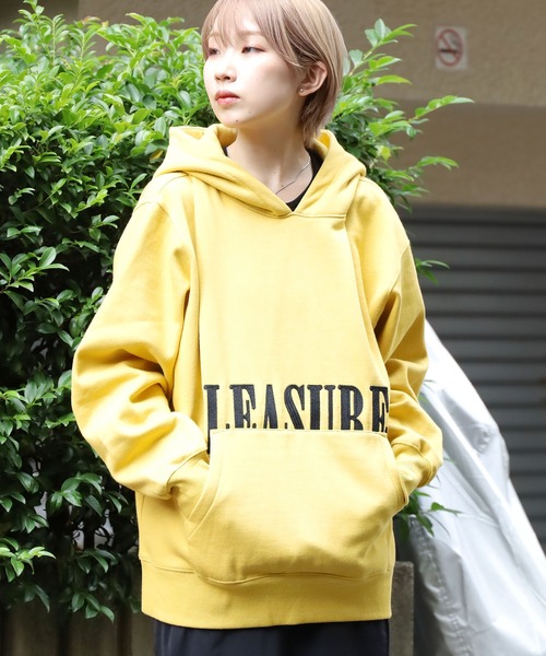 PLEASURES（プレジャー）の「PLEASURES/プレジャーズ LATEX HOODIE フーディー ブランドロゴ（パーカー・メンズ・ブラック/マスタード/グリーン・M/XL/L）」の19枚目の写真
