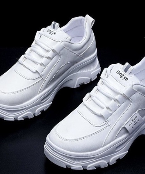 Auntie Rosa（アンティローザ）の「韓国風厚底スニーカー（スニーカー・レディース・アイボリー/ホワイト・35inch/36inch/38inch/37inch/39inch）」の16枚目の写真