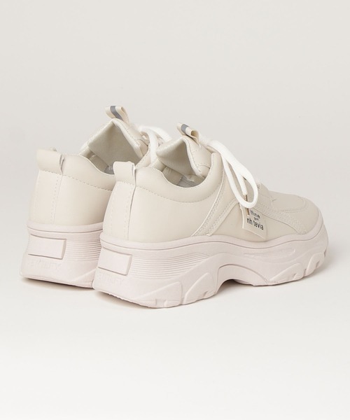 Auntie Rosa（アンティローザ）の「韓国風厚底スニーカー（スニーカー・レディース・アイボリー/ホワイト・35inch/36inch/38inch/37inch/39inch）」の12枚目の写真