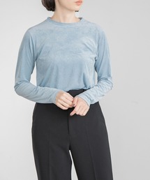 yuw | ベロアプルオーバーロングスリーブ　174289(Tシャツ/カットソー)