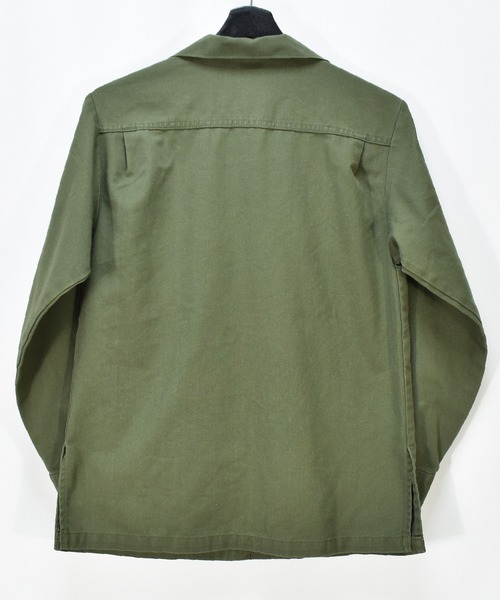 VINTAGE（ヴィンテージ）の「【ヴィンテージ古着】80's ミリタリー U.S.ARMY ユーティリティーシャツ（ミリタリージャケット・メンズ・カーキ・SMALL）」の2枚目の写真