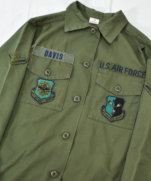 VINTAGE（ヴィンテージ）の「【ヴィンテージ古着】80's ミリタリー U.S.ARMY ユーティリティーシャツ（ミリタリージャケット・メンズ・カーキ・SMALL）」の3枚目の写真