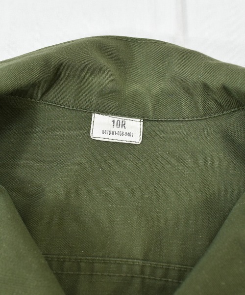 VINTAGE（ヴィンテージ）の「【ヴィンテージ古着】80's ミリタリー U.S.ARMY ユーティリティーシャツ（ミリタリージャケット・メンズ・カーキ・SMALL）」の10枚目の写真