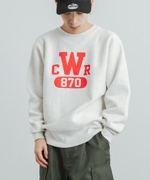 Champion（チャンピオン）の「Champion チャンピオン リバースウィーブ カレッジロゴプリントスウェット C3-W011（スウェット・メンズ）」