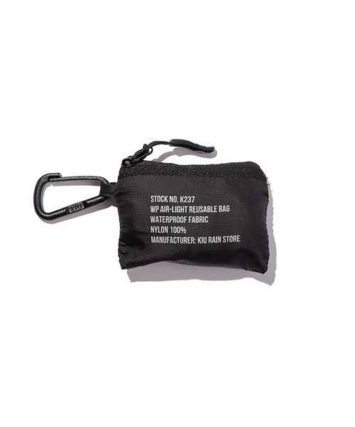 KiU(キウ)の「【KiU】WP AIR-LIGHT REUSABLE BAG K237(エコバッグ/サブバッグ・レディース・ブラック/ベージュ/グレー/カーキ・FREE)」の5枚目の写真