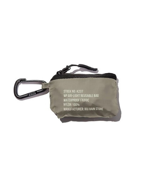 KiU(キウ)の「【KiU】WP AIR-LIGHT REUSABLE BAG K237(エコバッグ/サブバッグ・レディース・ブラック/ベージュ/グレー/カーキ・FREE)」の12枚目の写真