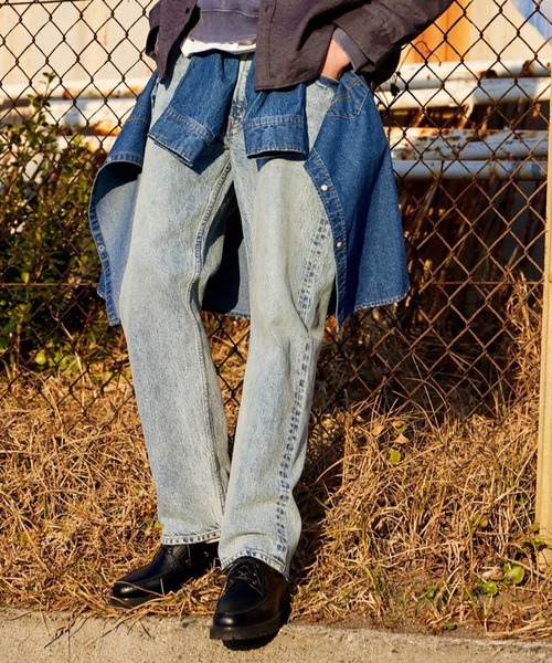 BAYFLOW（ベイフロー）の「【スタッフコラボ】ストレッチデニム テーパードパンツ 23SS（デニムパンツ・メンズ・ライトブルー/ブルー/インディゴブルー・SMALL/MEDIUM/LARGE）」の5枚目の写真