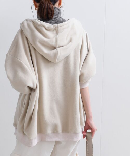 rps（アールピーエス）の「フリースＢＩＧＺＩＰパーカー（パーカー・レディース・アイボリー/ブラック/カーキ/ベージュ・フリー）」の11枚目の写真