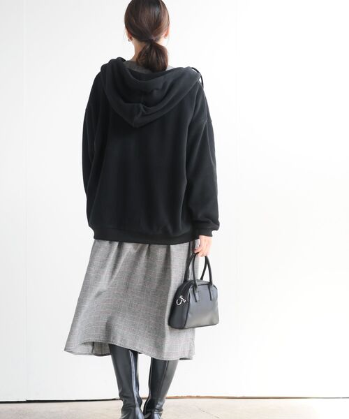 rps（アールピーエス）の「フリースＢＩＧＺＩＰパーカー（パーカー・レディース・アイボリー/ブラック/カーキ/ベージュ・フリー）」の17枚目の写真