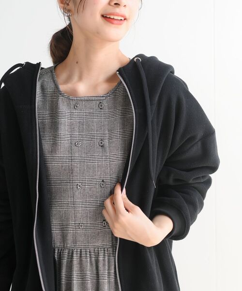 rps（アールピーエス）の「フリースＢＩＧＺＩＰパーカー（パーカー・レディース・アイボリー/ブラック/カーキ/ベージュ・フリー）」の19枚目の写真