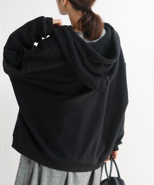 rps（アールピーエス）の「フリースＢＩＧＺＩＰパーカー（パーカー・レディース・アイボリー/ブラック/カーキ/ベージュ・フリー）」の21枚目の写真