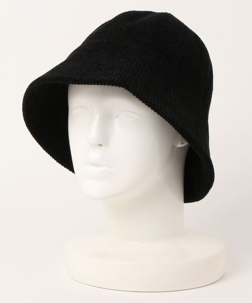 clear（クリア）の「コーデュロイバケットハット（ハット・レディース・アイボリー/ブラック・F）」の2枚目の写真