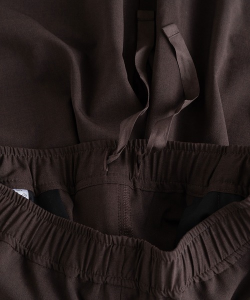 BRICK & SONS（ブリックアンドサンズ）の「ウールライク ストレッチワイドパンツ（スラックス・メンズ・ネイビー/ブラウン・S/M/L）」の5枚目の写真