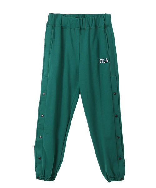 FILA(フィラ)の「FILA/フィラ ワンポイント ロゴ刺繍 ウエストゴム サイドスナップ ルーズシルエット イージーパンツ スウェットパンツ 裏毛(スウェットパンツ・メンズ・アッシュグレー/スミクロ/ケリー・S/M/L)」の3枚目の写真
