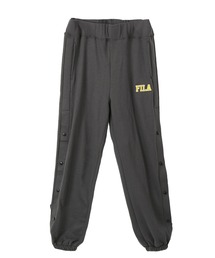 FILA | FILA/フィラ ワンポイント ロゴ刺繍 ウエストゴム サイドスナップ ルーズシルエット イージーパンツ スウェットパンツ 裏毛(スウェットパンツ)