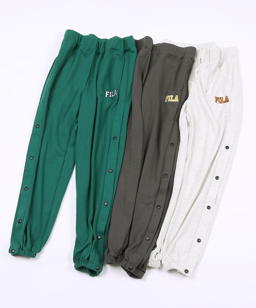 FILA(フィラ)の「FILA/フィラ ワンポイント ロゴ刺繍 ウエストゴム サイドスナップ ルーズシルエット イージーパンツ スウェットパンツ 裏毛(スウェットパンツ・メンズ・アッシュグレー/スミクロ/ケリー・S/M/L)」の8枚目の写真