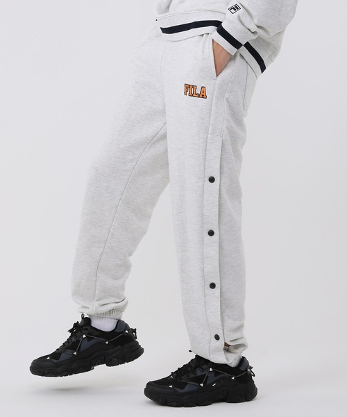 FILA(フィラ)の「FILA/フィラ ワンポイント ロゴ刺繍 ウエストゴム サイドスナップ ルーズシルエット イージーパンツ スウェットパンツ 裏毛(スウェットパンツ・メンズ・アッシュグレー/スミクロ/ケリー・S/M/L)」の22枚目の写真