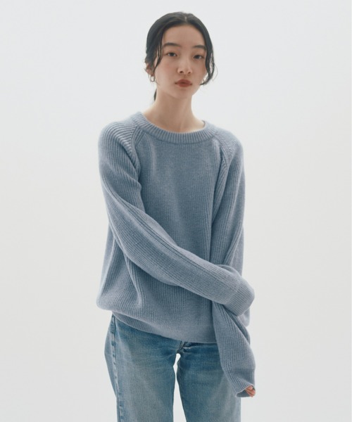 INSIIS(インシス)の「【セットアップ対応可】クルーネックニット(ニット/セーター・レディース・ホワイト/ブラック/ブルー・フリー)」の10枚目の写真