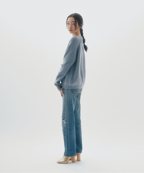 INSIIS(インシス)の「【セットアップ対応可】クルーネックニット(ニット/セーター・レディース・ホワイト/ブラック/ブルー・フリー)」の15枚目の写真