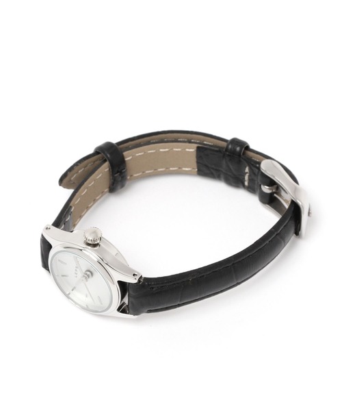 LEPSIM（レプシィム）の「ホソベルトウォッチ　176609（アナログ腕時計・レディース・ブラック/グレイッシュベージュ・ONE SIZE）」の4枚目の写真