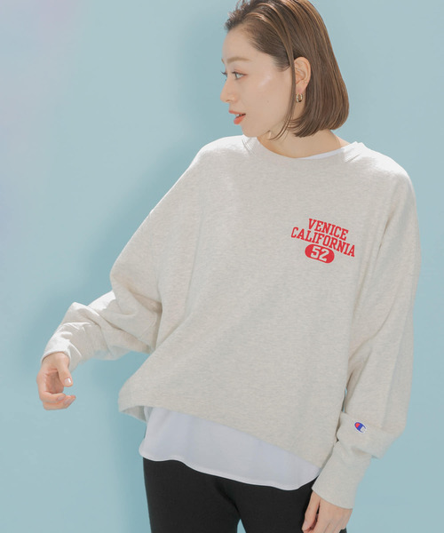 Champion(チャンピオン)の「『別注』Champion×Sonny Label ロゴスウェット(スウェット・レディース・ラベンダー/ネイビー/ホワイト/ホワイト系その他/グレー・FREE)」の3枚目の写真