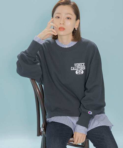Champion(チャンピオン)の「『別注』Champion×Sonny Label ロゴスウェット(スウェット・レディース・ラベンダー/ネイビー/ホワイト/ホワイト系その他/グレー・FREE)」の1枚目の写真