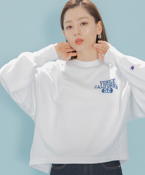 Champion(チャンピオン)の「『別注』Champion×Sonny Label ロゴスウェット(スウェット・レディース・ラベンダー/ネイビー/ホワイト/ホワイト系その他/グレー・FREE)」の8枚目の写真