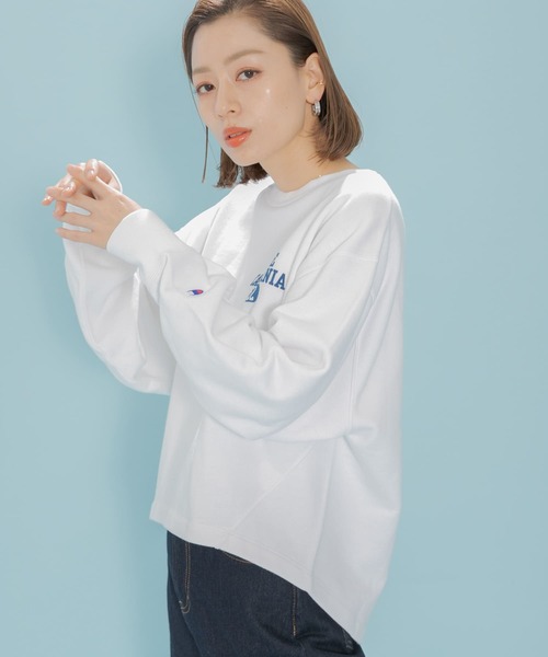 Champion(チャンピオン)の「『別注』Champion×Sonny Label ロゴスウェット(スウェット・レディース・ラベンダー/ネイビー/ホワイト/ホワイト系その他/グレー・FREE)」の9枚目の写真