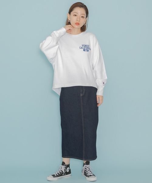 Champion(チャンピオン)の「『別注』Champion×Sonny Label ロゴスウェット(スウェット・レディース・ラベンダー/ネイビー/ホワイト/ホワイト系その他/グレー・FREE)」の12枚目の写真