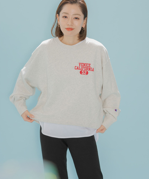 Champion(チャンピオン)の「『別注』Champion×Sonny Label ロゴスウェット(スウェット・レディース・ラベンダー/ネイビー/ホワイト/ホワイト系その他/グレー・FREE)」の17枚目の写真