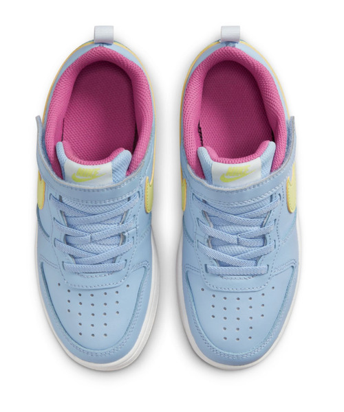 NIKE(ナイキ)の「NIKE/ナイキ キッズ スニーカー コートバーロウ ゴムひも ベルクロ LOW2 PSV BQ5451-405(スニーカー・キッズ・ブルー系その他・18.0cm/19.0cm/20.0cm/21.0cm/22.0cm/17.0cm)」の7枚目の写真