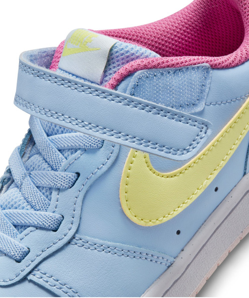 NIKE(ナイキ)の「NIKE/ナイキ キッズ スニーカー コートバーロウ ゴムひも ベルクロ LOW2 PSV BQ5451-405(スニーカー・キッズ・ブルー系その他・18.0cm/19.0cm/20.0cm/21.0cm/22.0cm/17.0cm)」の6枚目の写真