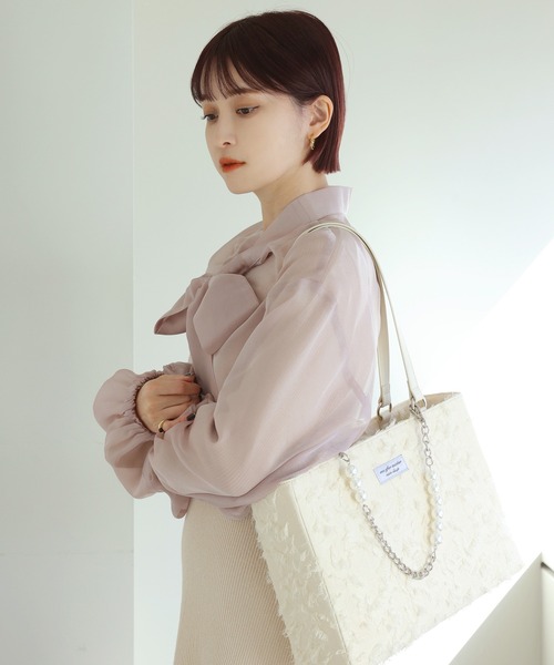 one after another NICE CLAUP（ワンアフターアナザーナイスクラップ）の「マルチウェイセットワンピース　2023SS（ワンピース・レディース・グレー/アイボリー/ピンク・FREE）」の4枚目の写真