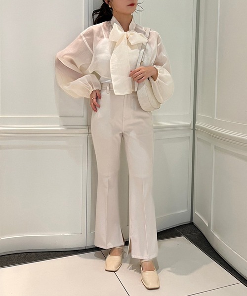 one after another NICE CLAUP（ワンアフターアナザーナイスクラップ）の「マルチウェイセットワンピース　2023SS（ワンピース・レディース・グレー/アイボリー/ピンク・FREE）」の5枚目の写真