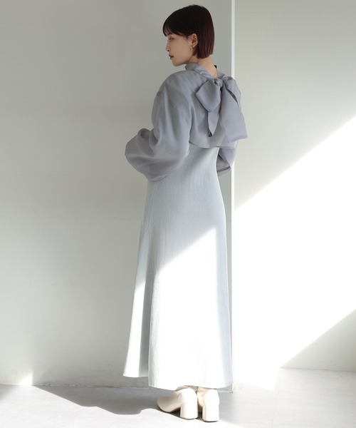 one after another NICE CLAUP（ワンアフターアナザーナイスクラップ）の「マルチウェイセットワンピース　2023SS（ワンピース・レディース・グレー/アイボリー/ピンク・FREE）」の11枚目の写真