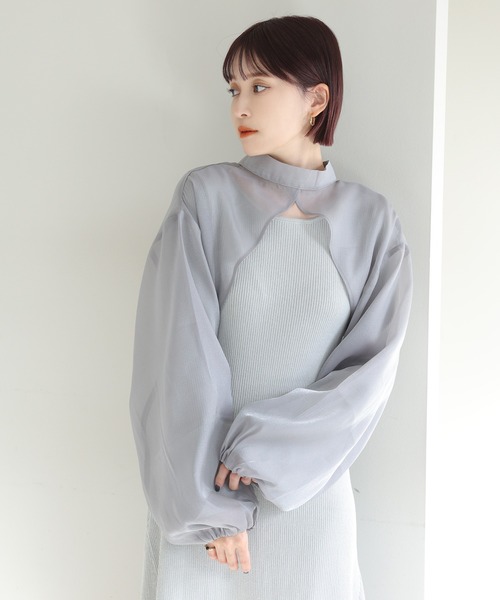 one after another NICE CLAUP（ワンアフターアナザーナイスクラップ）の「マルチウェイセットワンピース　2023SS（ワンピース・レディース・グレー/アイボリー/ピンク・FREE）」の6枚目の写真