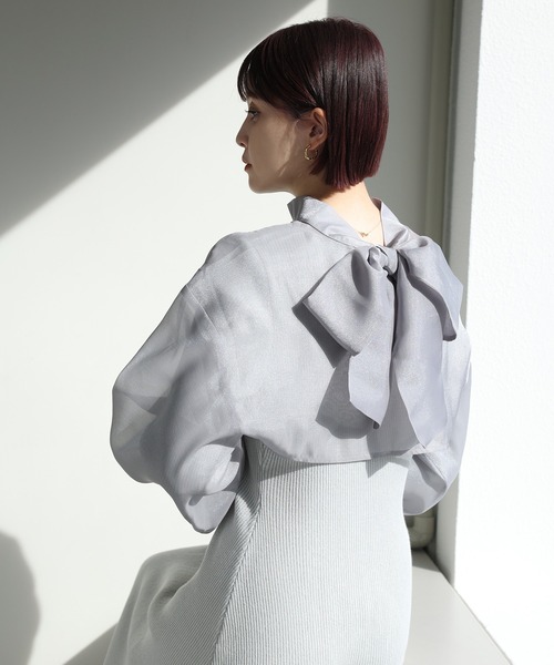 one after another NICE CLAUP（ワンアフターアナザーナイスクラップ）の「マルチウェイセットワンピース　2023SS（ワンピース・レディース・グレー/アイボリー/ピンク・FREE）」の10枚目の写真