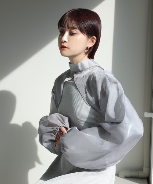 one after another NICE CLAUP（ワンアフターアナザーナイスクラップ）の「マルチウェイセットワンピース　2023SS（ワンピース・レディース・グレー/アイボリー/ピンク・FREE）」の8枚目の写真