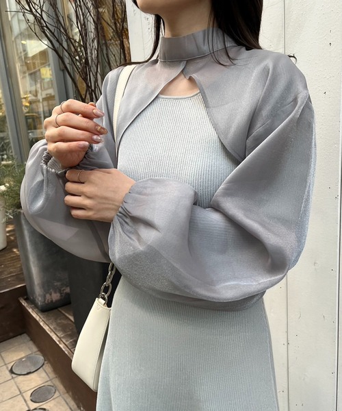 one after another NICE CLAUP（ワンアフターアナザーナイスクラップ）の「マルチウェイセットワンピース　2023SS（ワンピース・レディース・グレー/アイボリー/ピンク・FREE）」の20枚目の写真