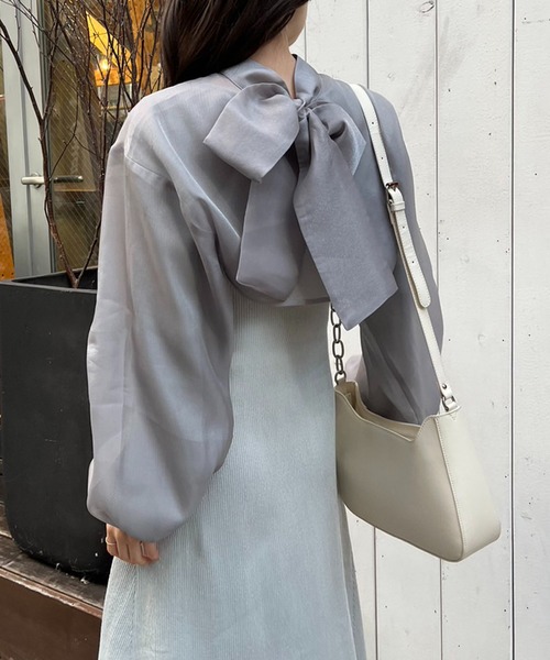 one after another NICE CLAUP（ワンアフターアナザーナイスクラップ）の「マルチウェイセットワンピース　2023SS（ワンピース・レディース・グレー/アイボリー/ピンク・FREE）」の22枚目の写真