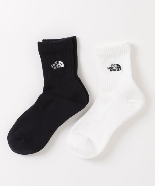 THE NORTH FACE（ザノースフェイス）の「THE NORTH FACE TNF LOGO 2P CREW / ザ・ノース・フェイス TNF ロゴ 2P クルーソックス（ソックス/靴下・メンズ・ブラック・S/M/L）」の2枚目の写真