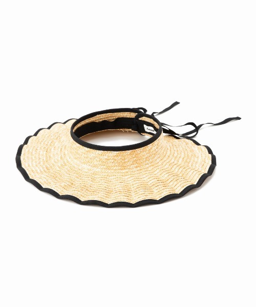 Casselini（キャセリーニ）の「Casselini(キャセリーニ)なみなみサンバイザー（ハット・レディース・ベージュ/ブラック・FREE）」の5枚目の写真