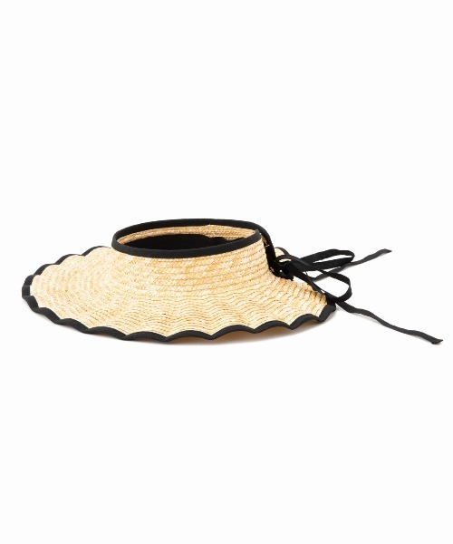 Casselini（キャセリーニ）の「Casselini(キャセリーニ)なみなみサンバイザー（ハット・レディース・ベージュ/ブラック・FREE）」の6枚目の写真